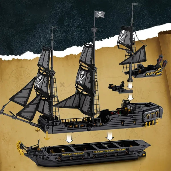 The Black Pearl Pirate Ship | 4000 PCS