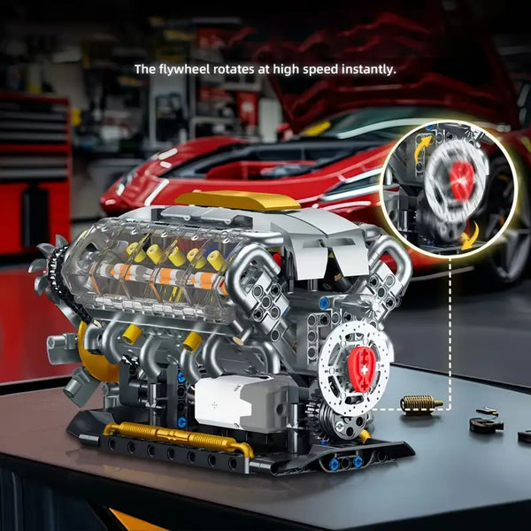 MOTORISED V8 ENGINE | 692PCS