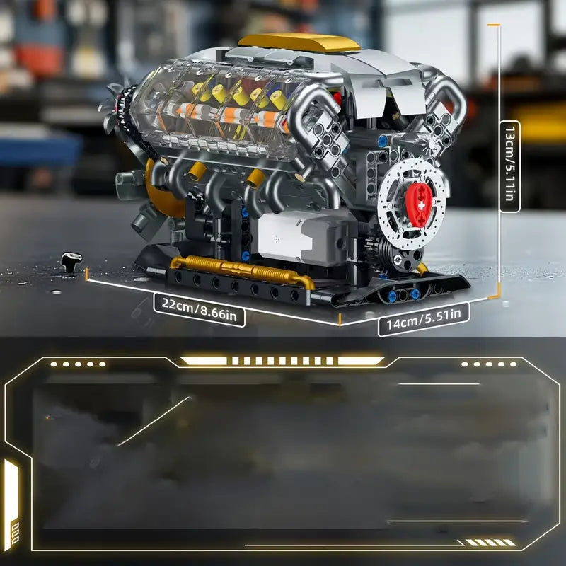 MOTORISED V8 ENGINE | 692PCS